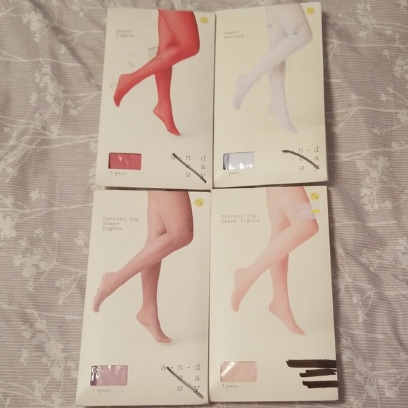 a new day Accessories - New A New Day Women's Tights Bundle x 4